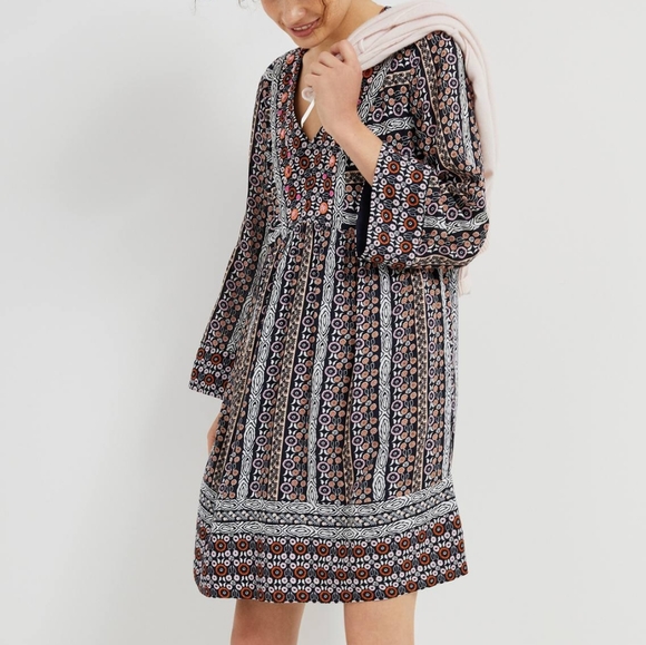 Anthropologie Naomi Embroidered Tunic Dress - Picture 2 of 8